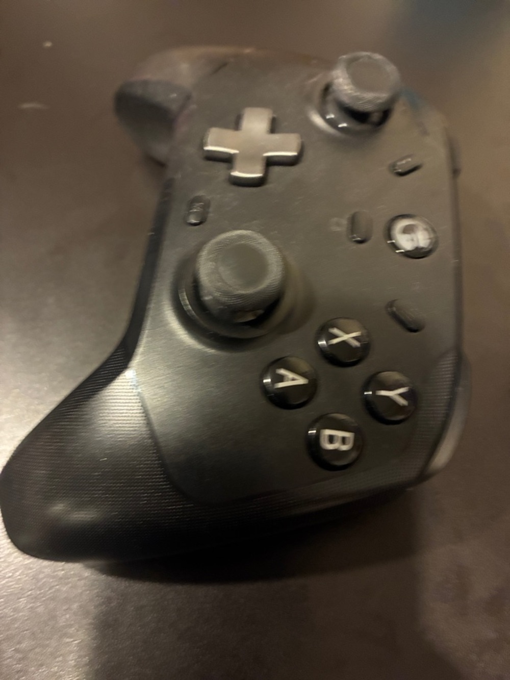 Black Wireless Game Controller - A/B/X/Y Buttons
